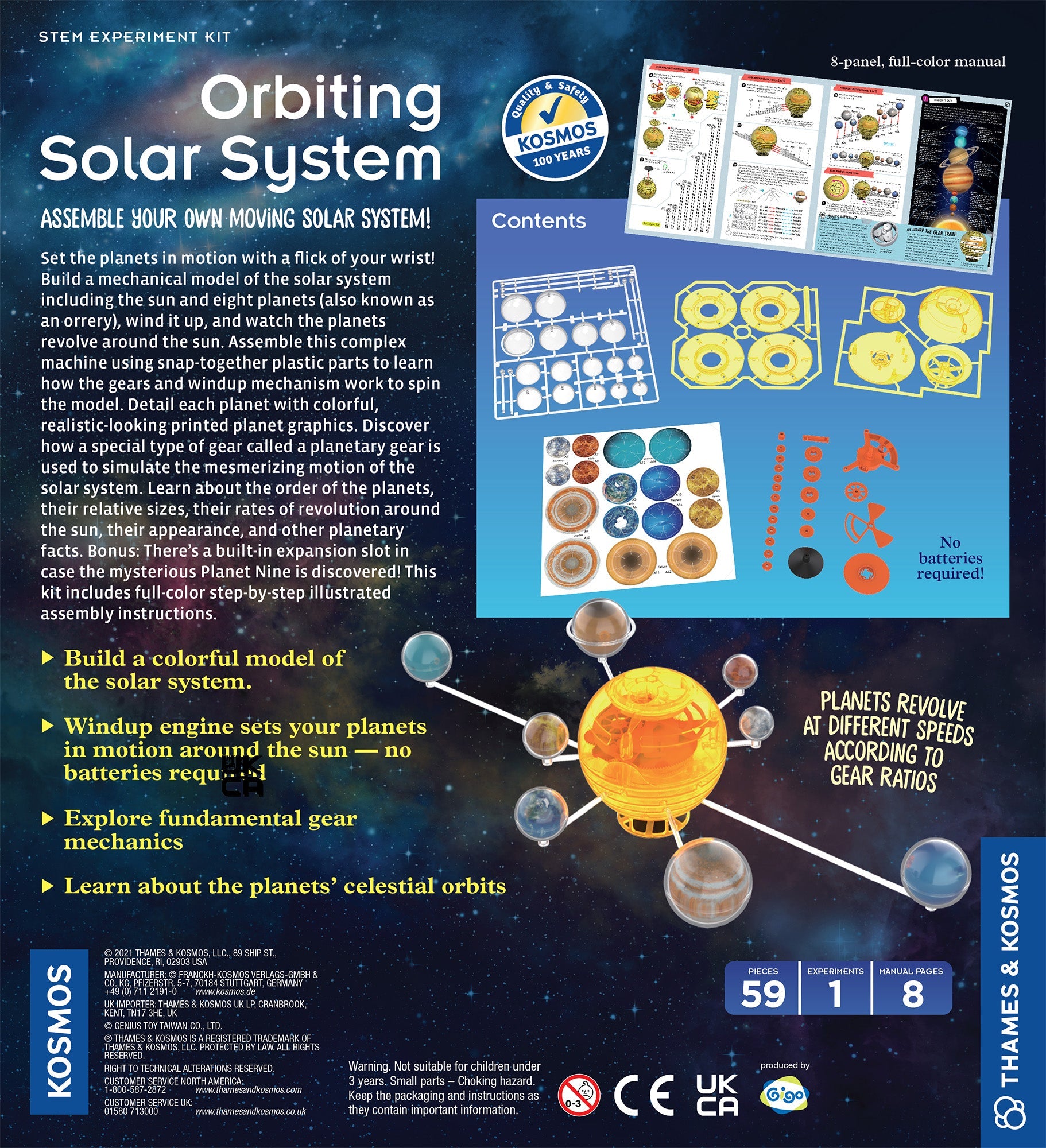  Orbiting Solar System - STEM Experiment Kit