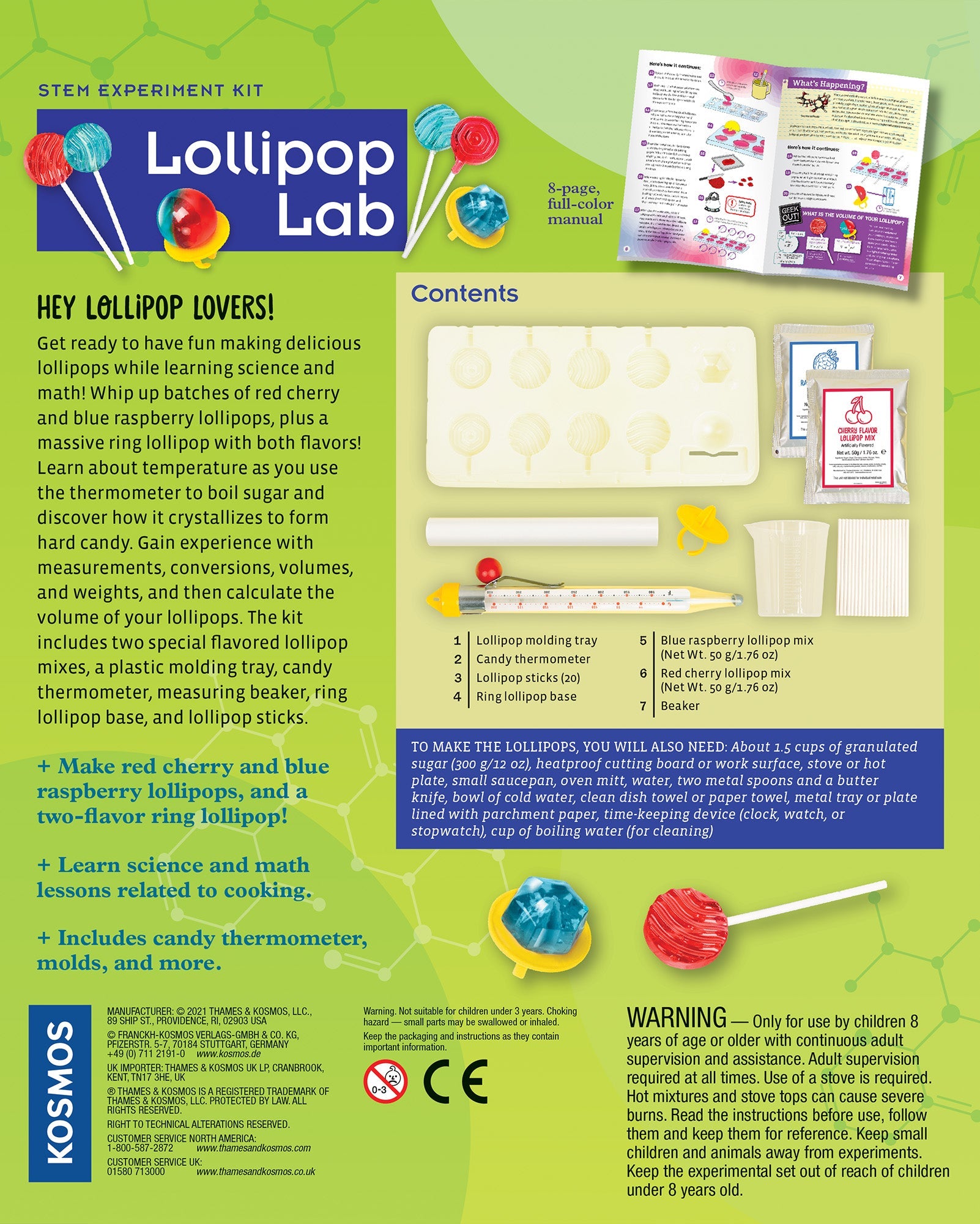  Lollipop Lab - STEM Experiment Kit