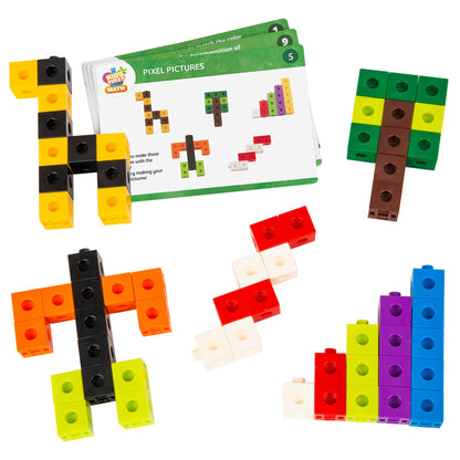  Kids First Math - Linking Cubes Math Kit With Activity Cards