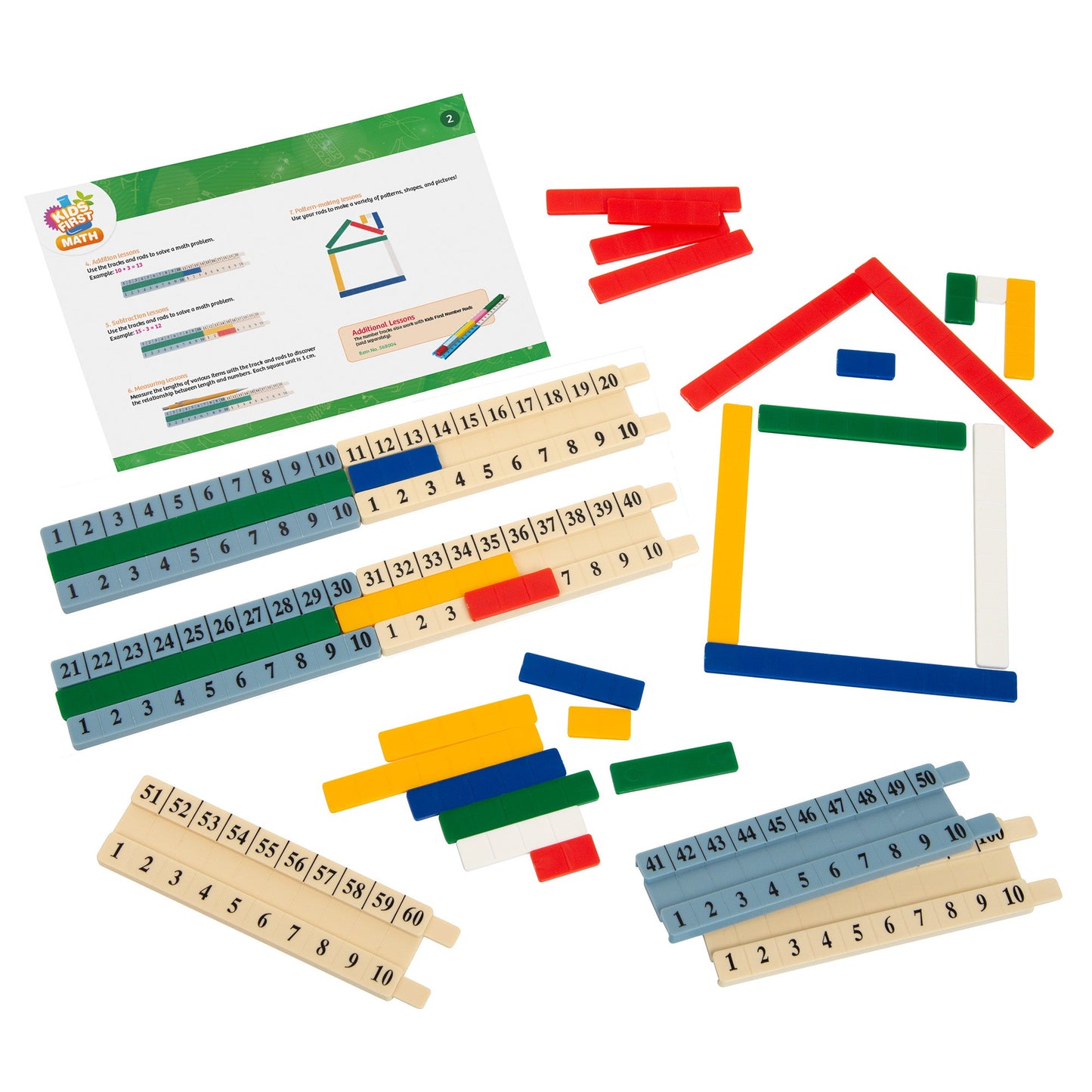  Kids First Math - Number Track Math Kit With Lesson Guide