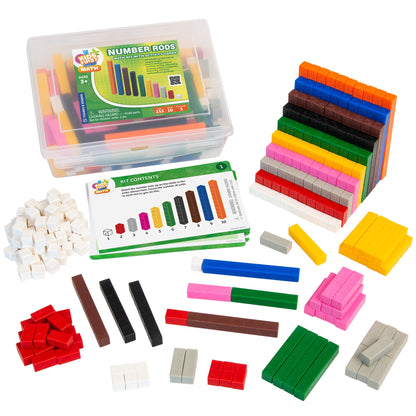  Kids First Math - Number Rods Math Kit With Activity Cards