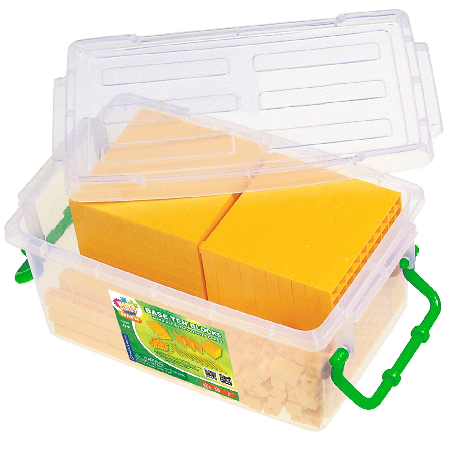  Kids First Math - Base Ten Blocks Math Kit With Activity Cards