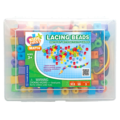  Kids First Math - Lacing Beads Math Kit With Activity Cards