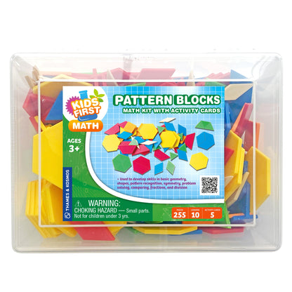  Kids First Math - Pattern Blocks Math Kit With Activity Cards