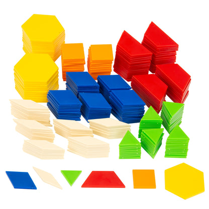  Kids First Math - Pattern Blocks Math Kit With Activity Cards