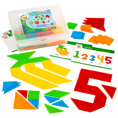  Kids First Math - Tangram Shapes Math Kit With Activity Cards