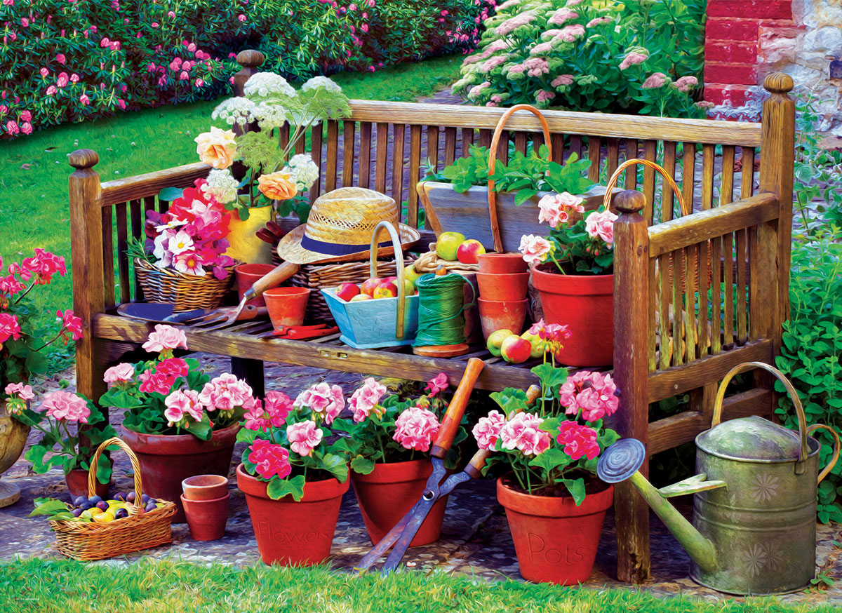  Garden Bench 1000 Piece Puzzle