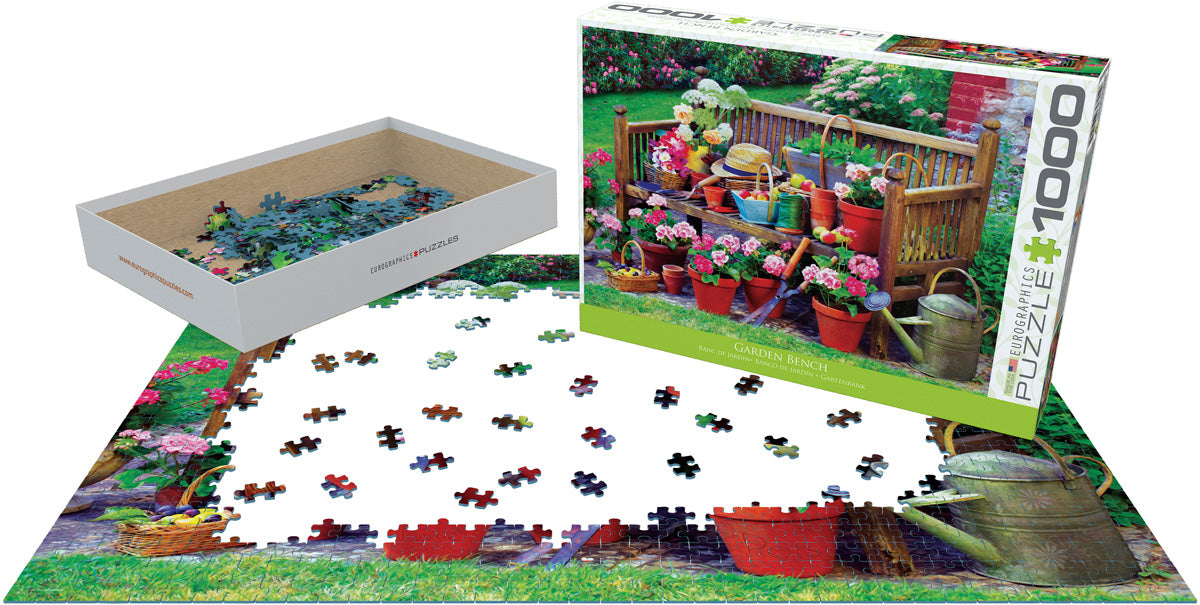  Garden Bench 1000 Piece Puzzle