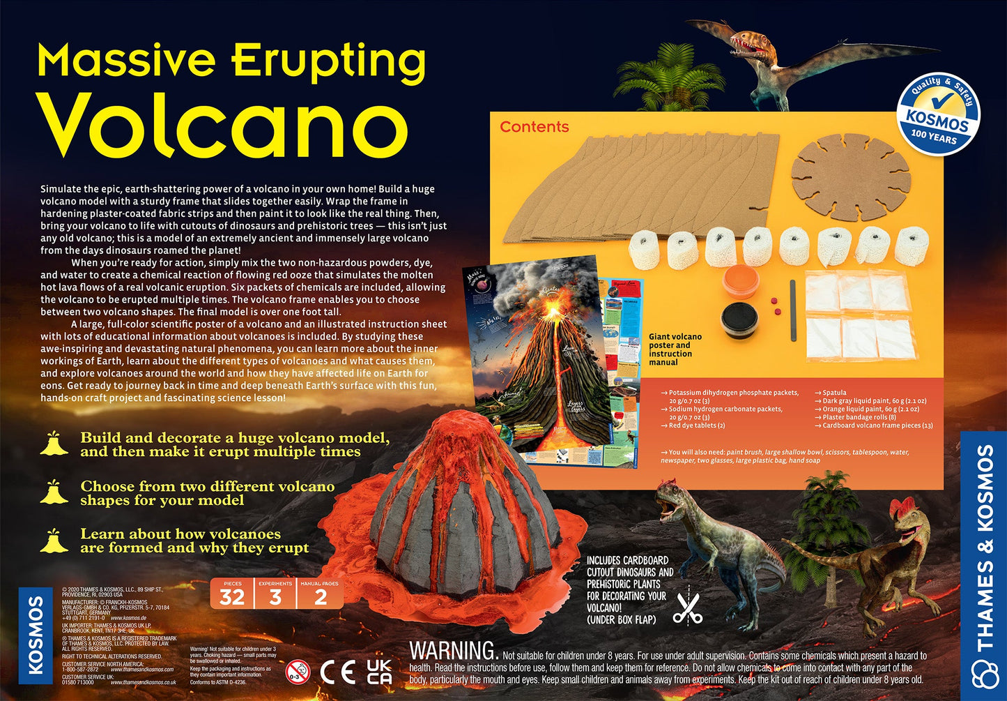  Massive Erupting Volcano - STEM Experiment Kit