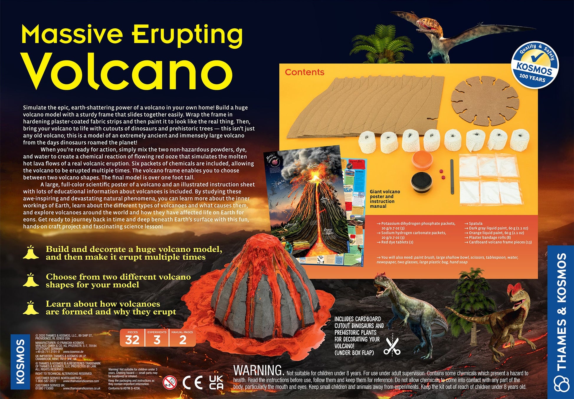  Massive Erupting Volcano - STEM Experiment Kit