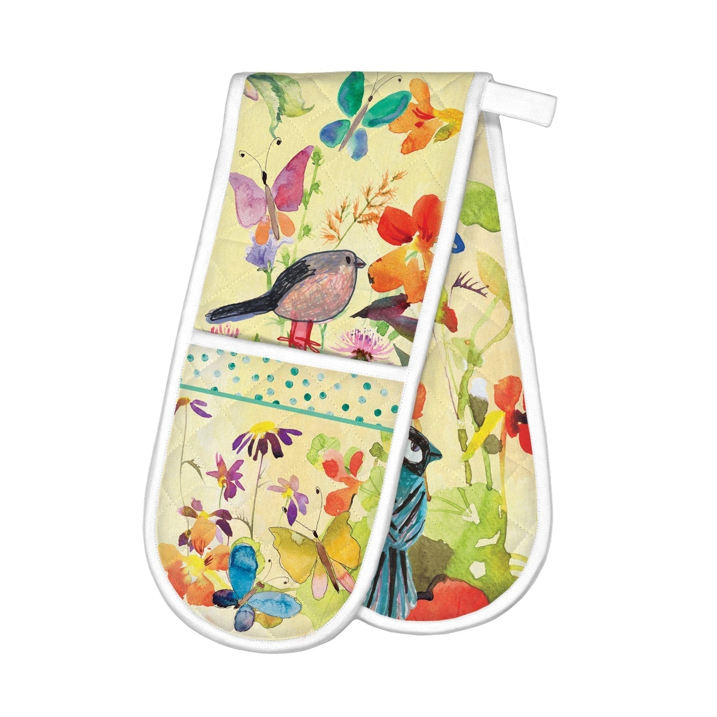  Birds & Butterflies - Double Oven Glove