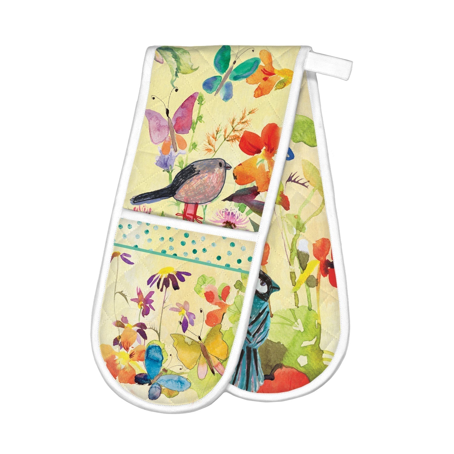  Birds & Butterflies - Double Oven Glove