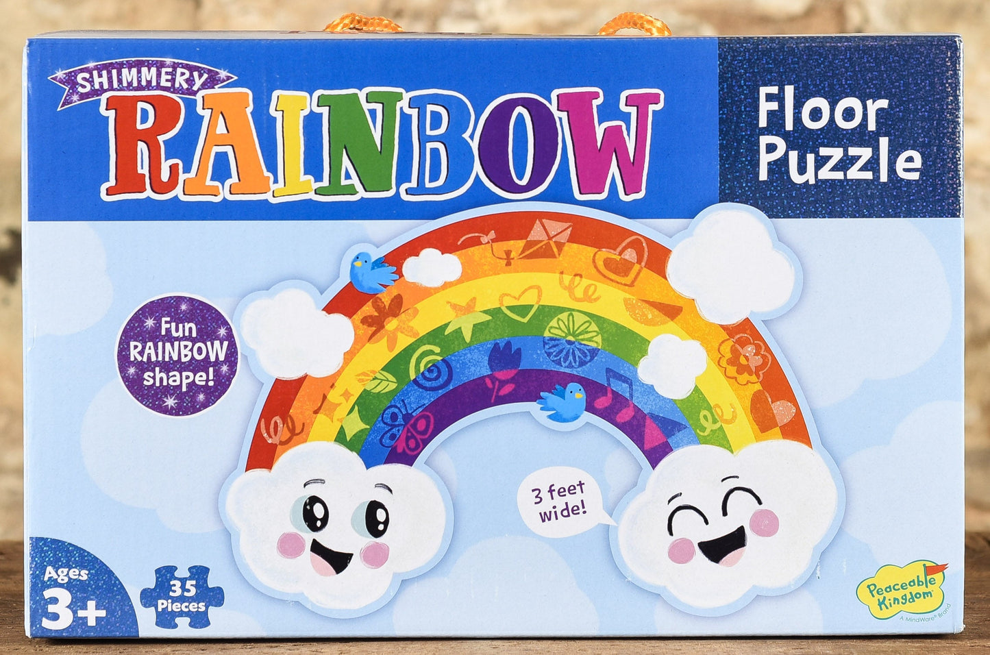  Shimmery Rainbow 35 Piece Floor Puzzle
