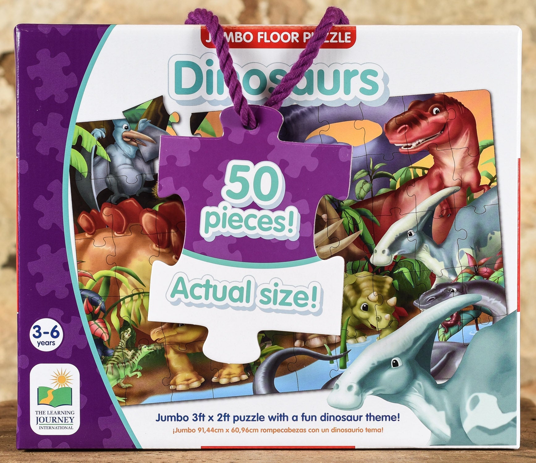  Dinosaurs - 50 Piece Jumbo Floor Puzzle