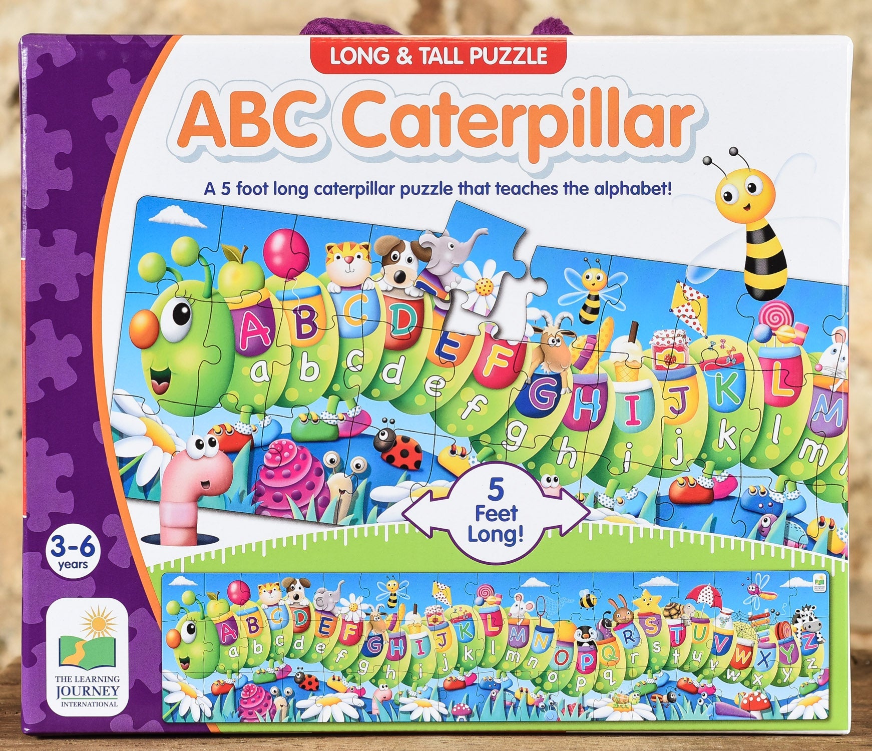  ABC Caterpillar - 50 Piece - Long & Tall Floor Puzzle
