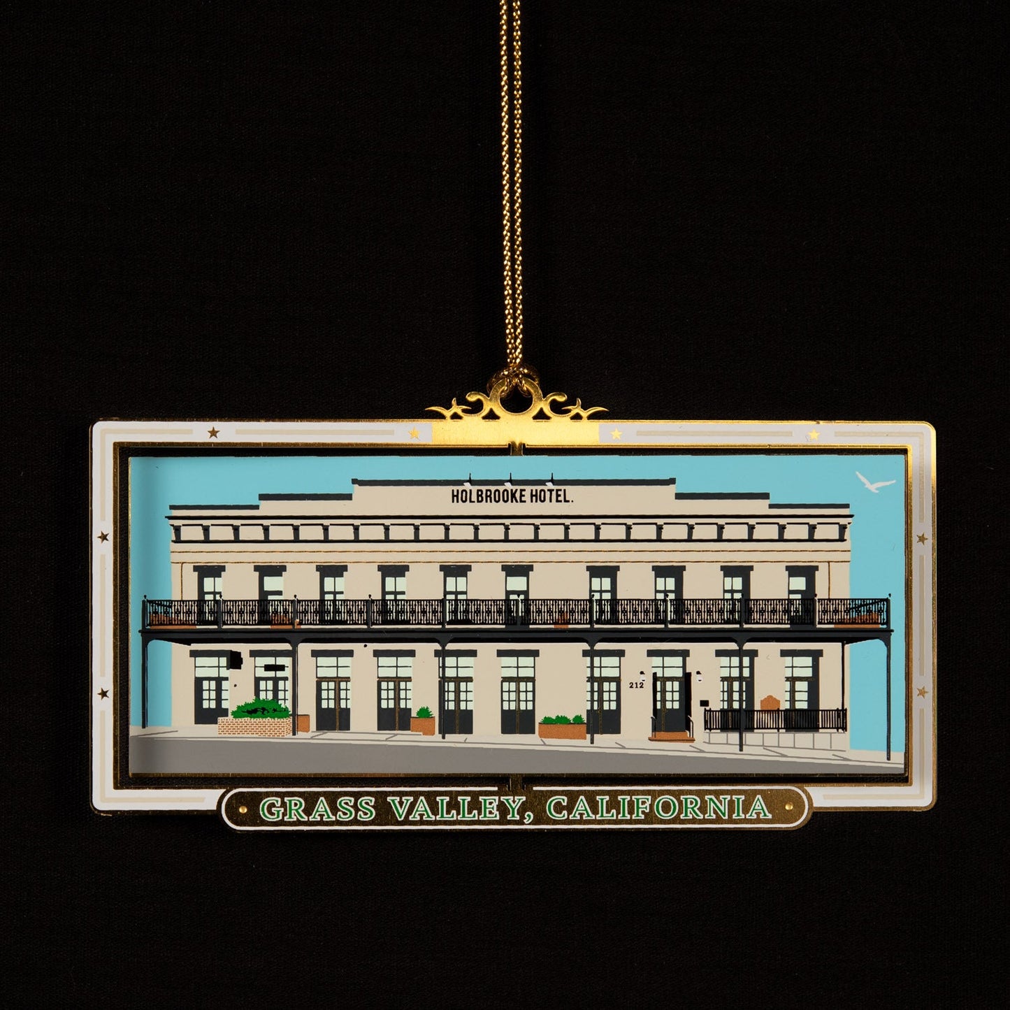  Downtown Grass Valley Ornament - Holbrooke Hotel Restoration (2022)