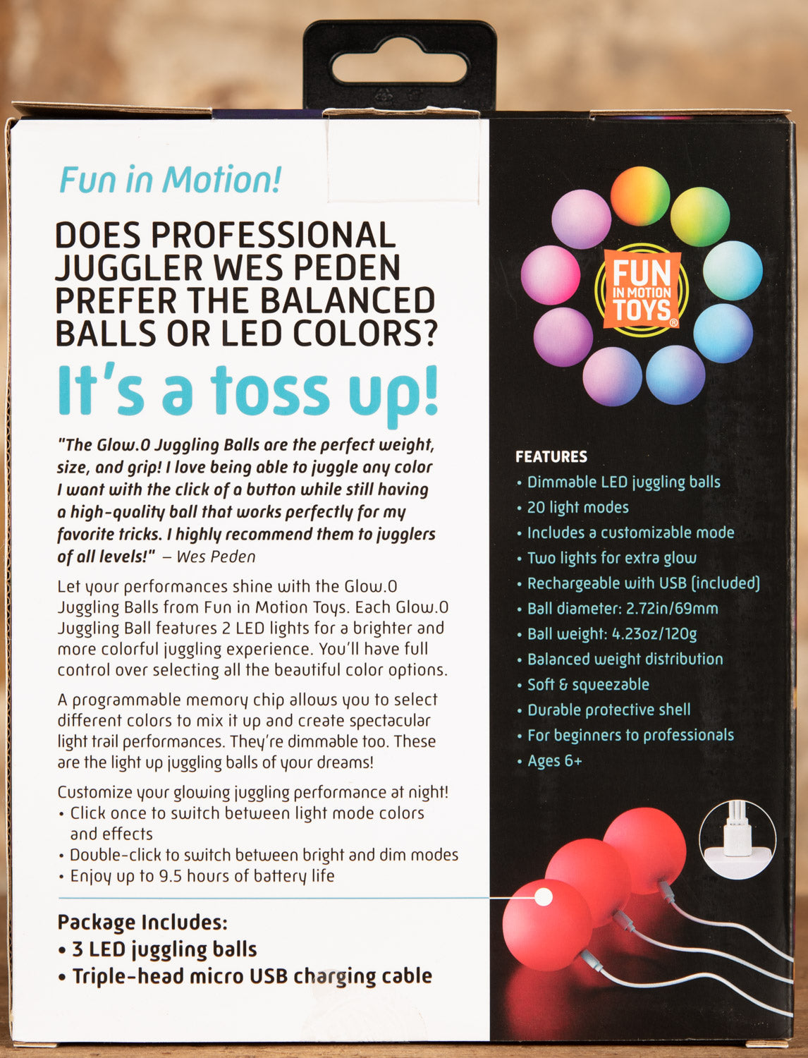  Glow.0 LED Juggling Balls