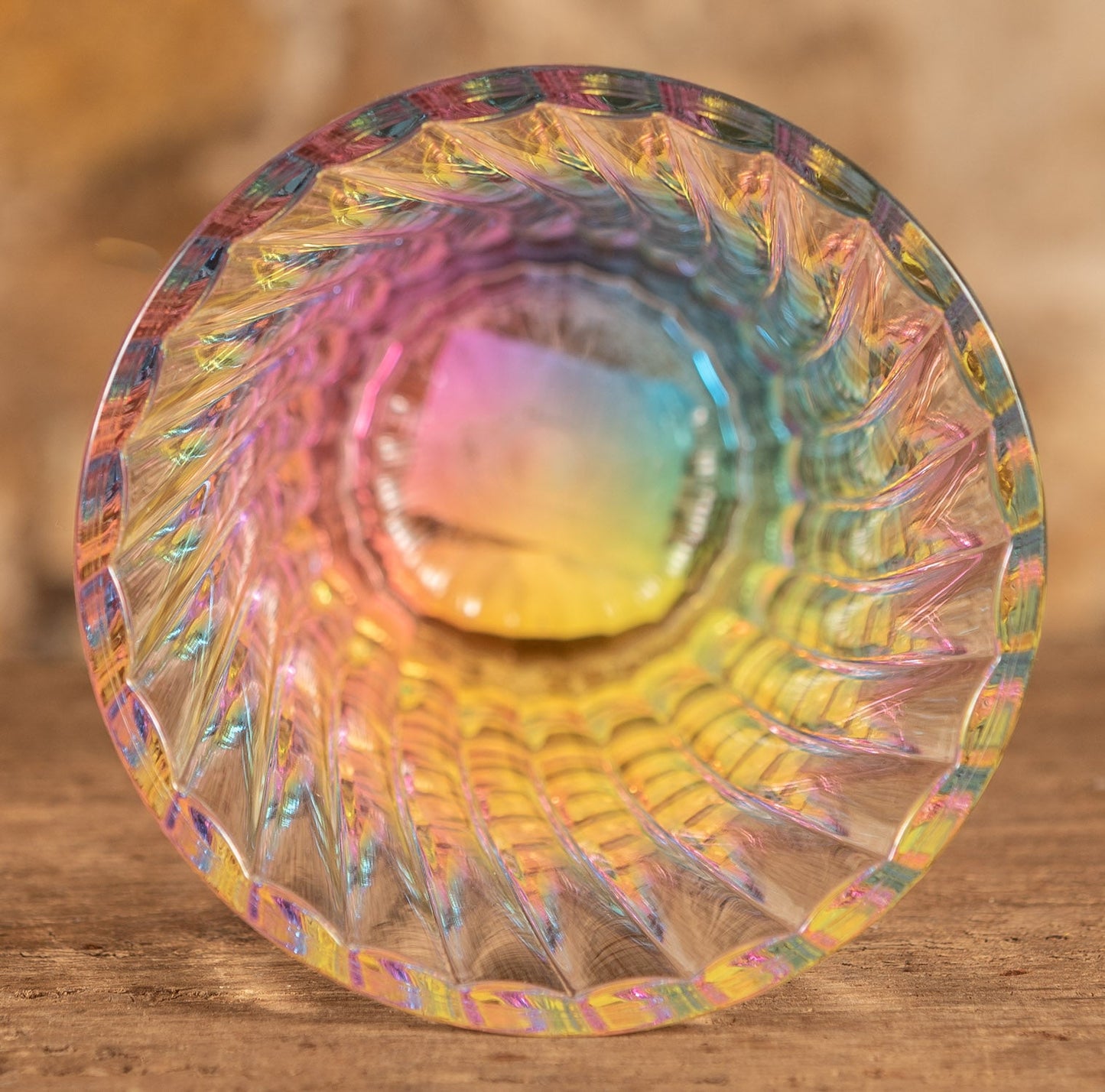  Glass - 14oz Venezia Rainbow Acrylic