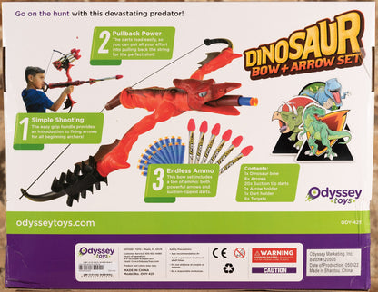  Dinosaur Bow & Arrow Set