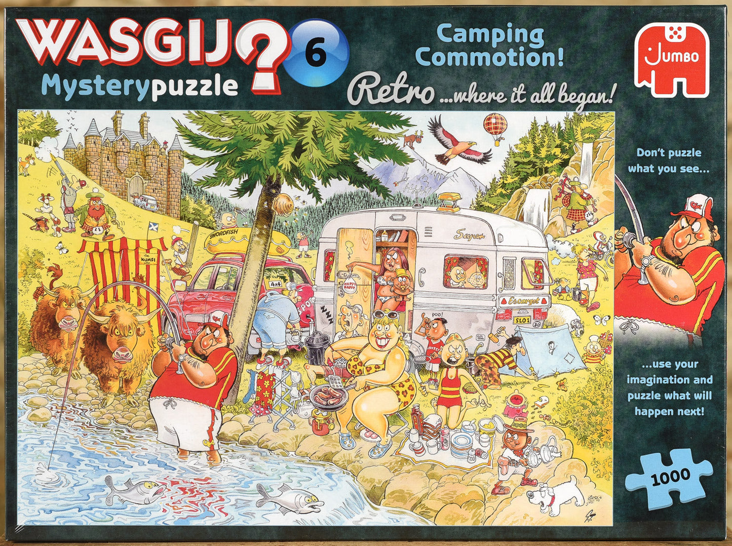  Wasgij Retro Mystery 6 - Camping Commotion - 1000 Piece Puzzle