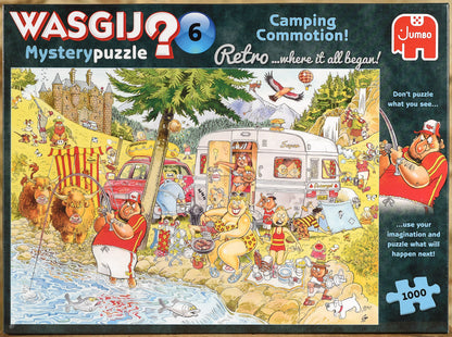  Wasgij Retro Mystery 6 - Camping Commotion - 1000 Piece Puzzle