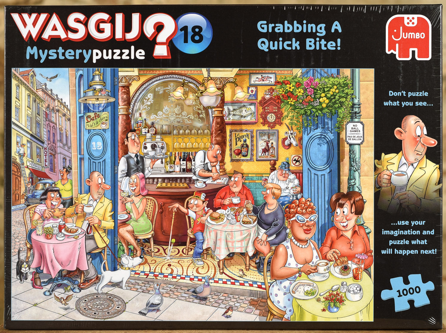  Wasgij Mystery 18 - Grabbing A Quick Bite! - 1000 Piece Puzzle