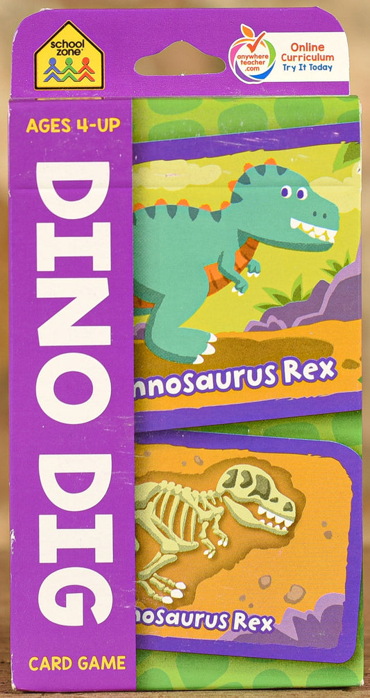  Card Game School Zone - Dino Dig