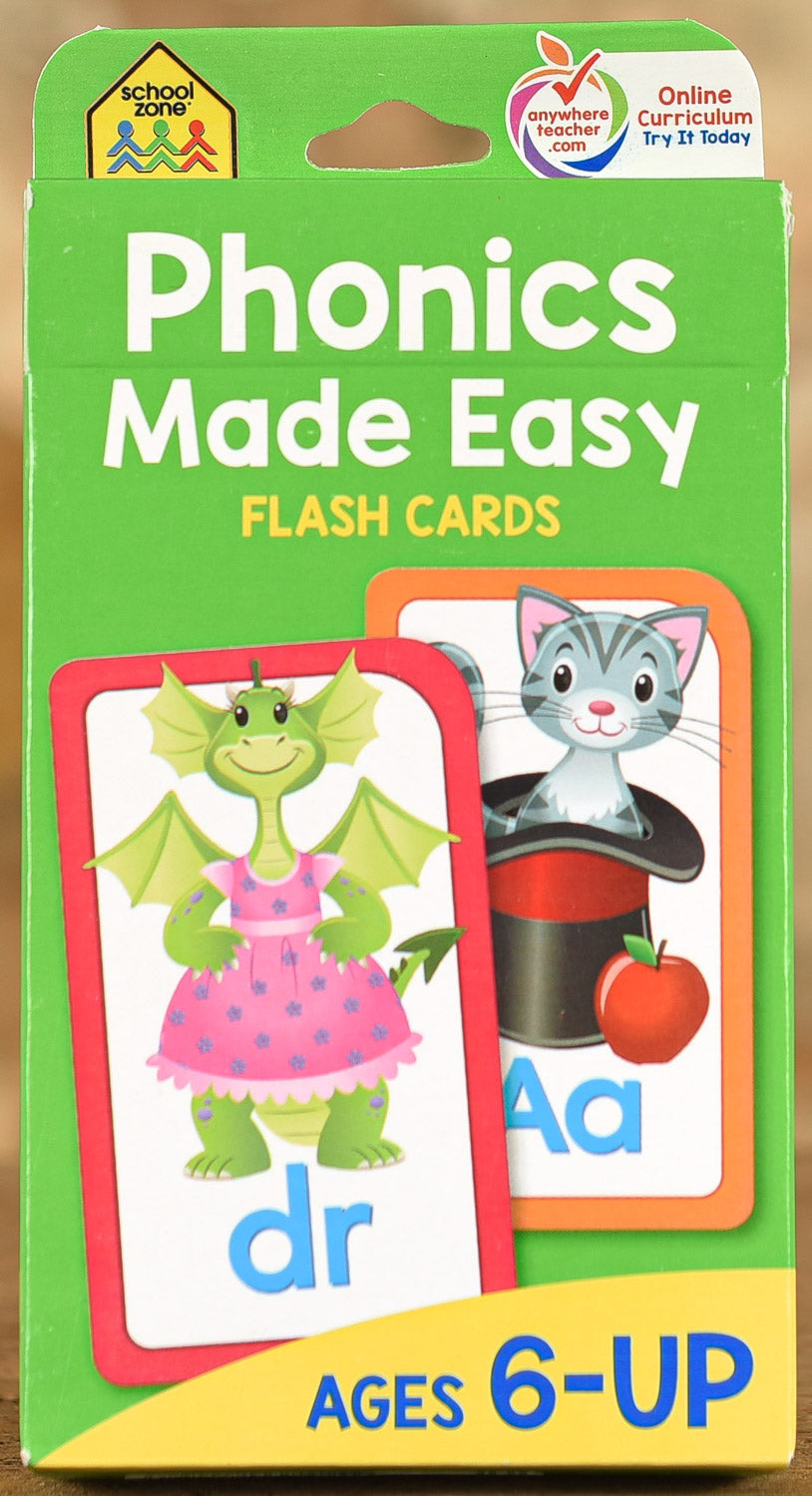  Flash Cards School Zone - Phonics Made Easy
