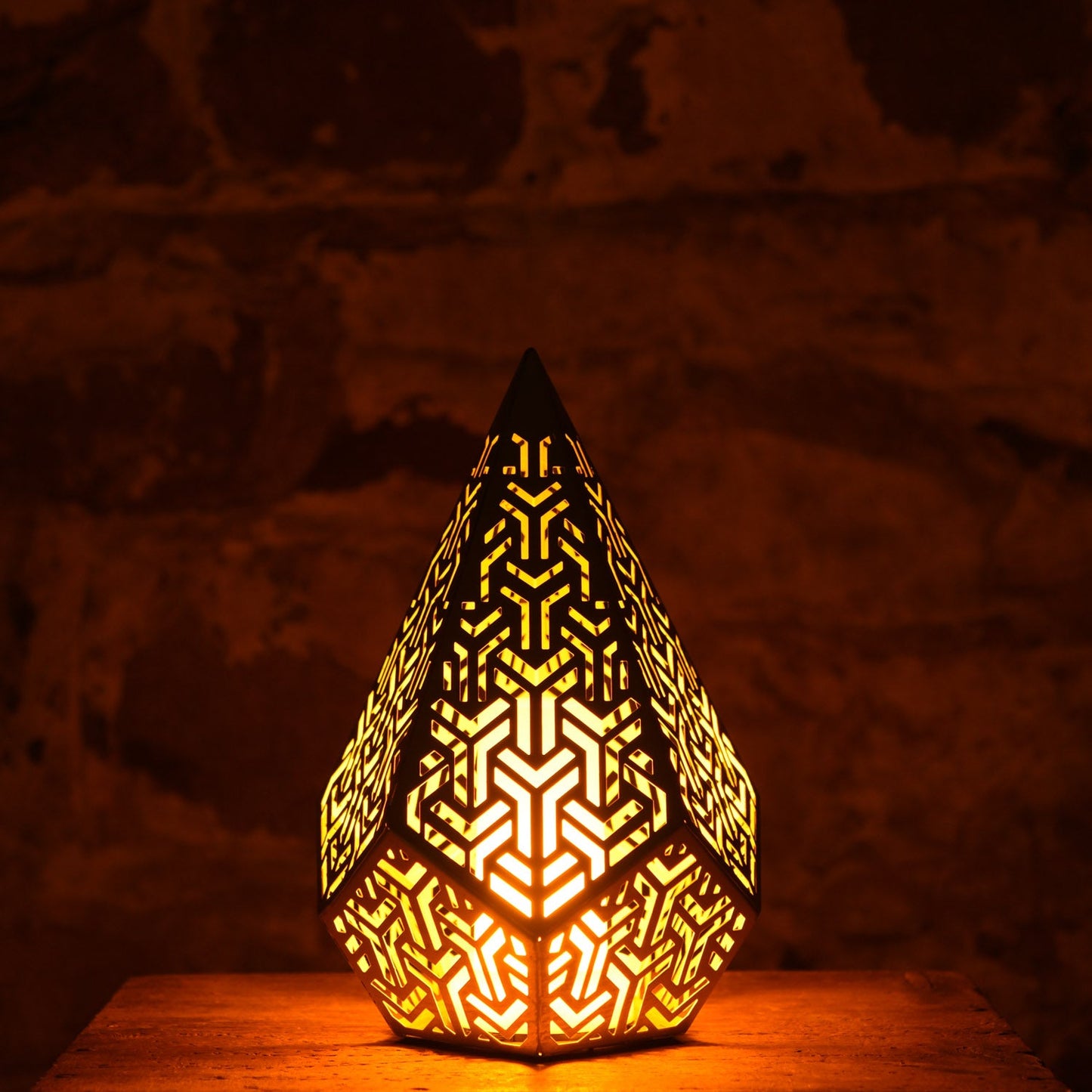  Gold Fire Flame Battery Operated Lantern
