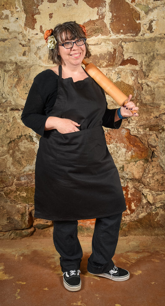  Apron Black Chino