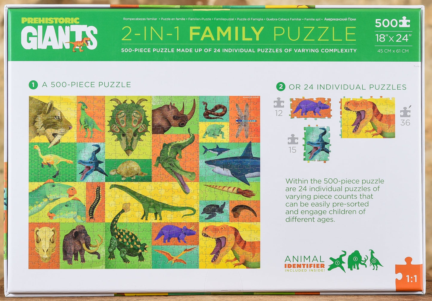  Prehistoric Giants - 500 Piece Family Puzzle