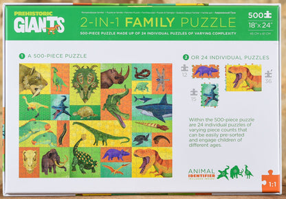  Prehistoric Giants - 500 Piece Family Puzzle