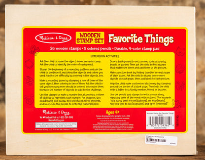 Wooden Stamp Set - Favorite Things