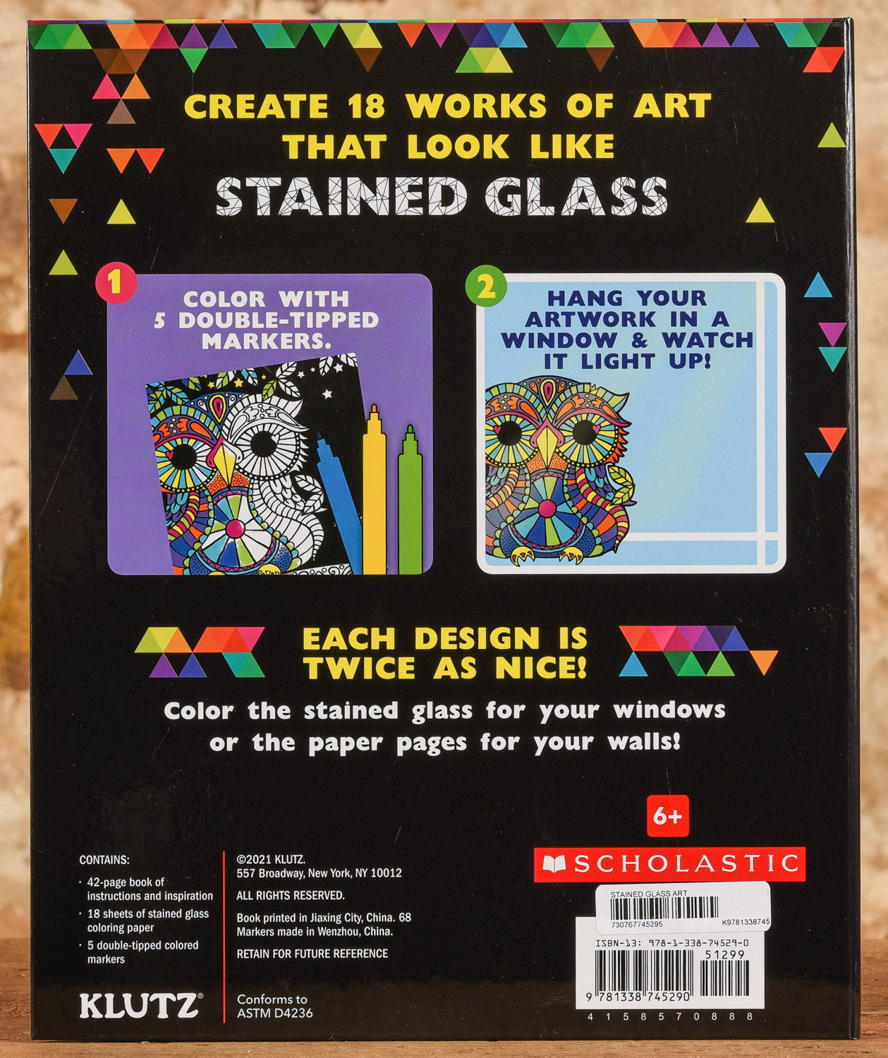  Color-in Stained Glass