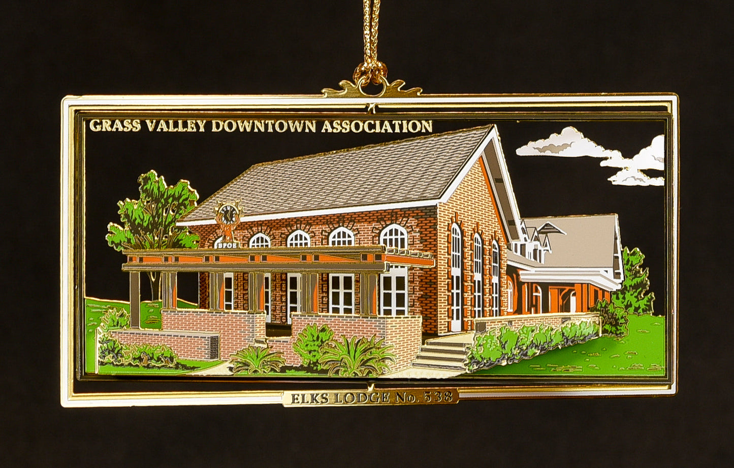  Downtown Grass Valley Ornament - Elks Lodge (2016)