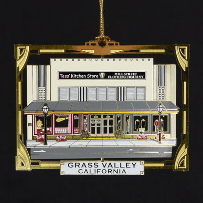  Downtown Grass Valley Ornament - Tess' Kitchen Store & Mill St. Clothing (2018)