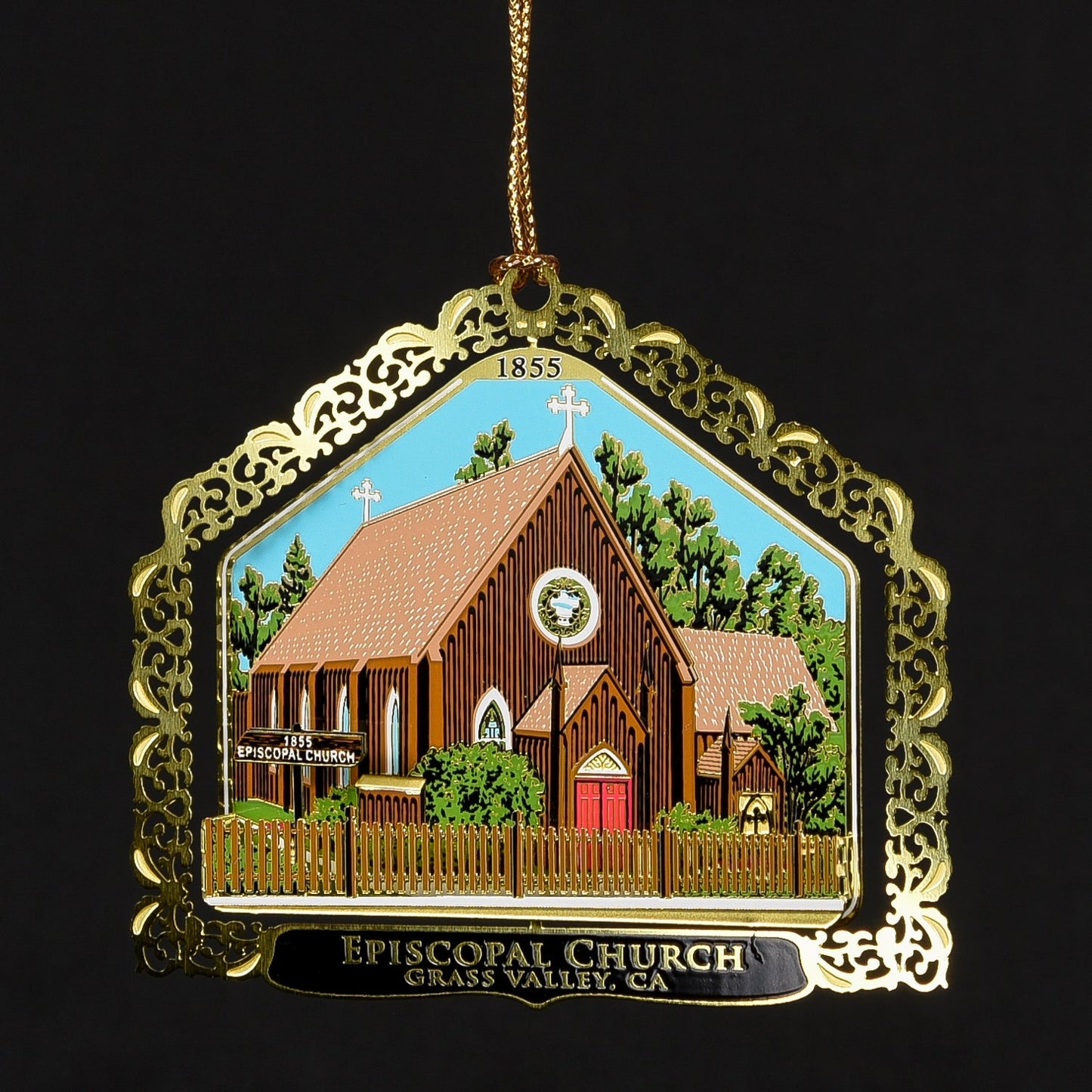  Downtown Grass Valley Ornament - Episcopal Church (2015)