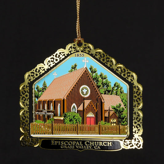  Downtown Grass Valley Ornament - Episcopal Church (2015)