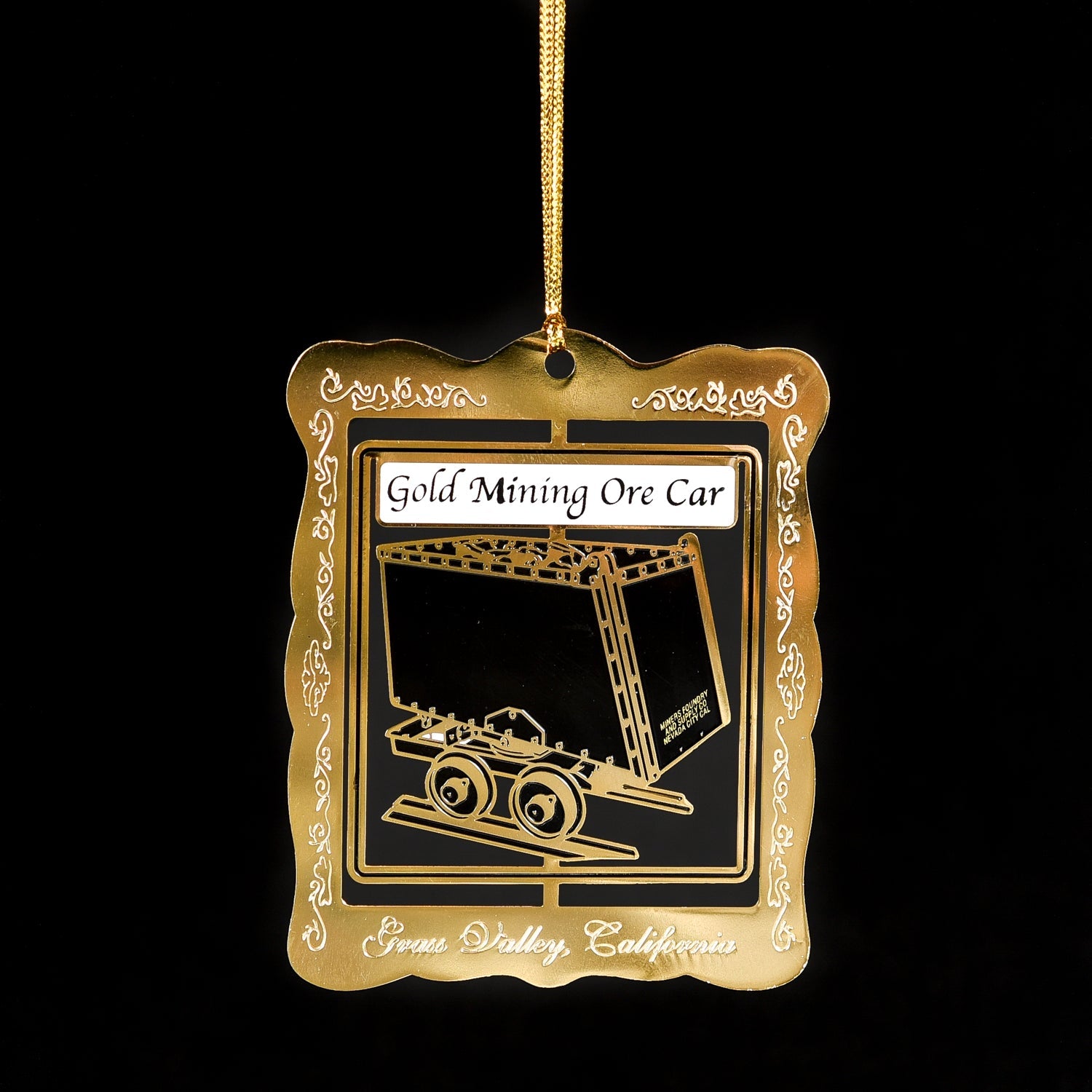  Downtown Grass Valley Ornament - Ore Cart (2014)