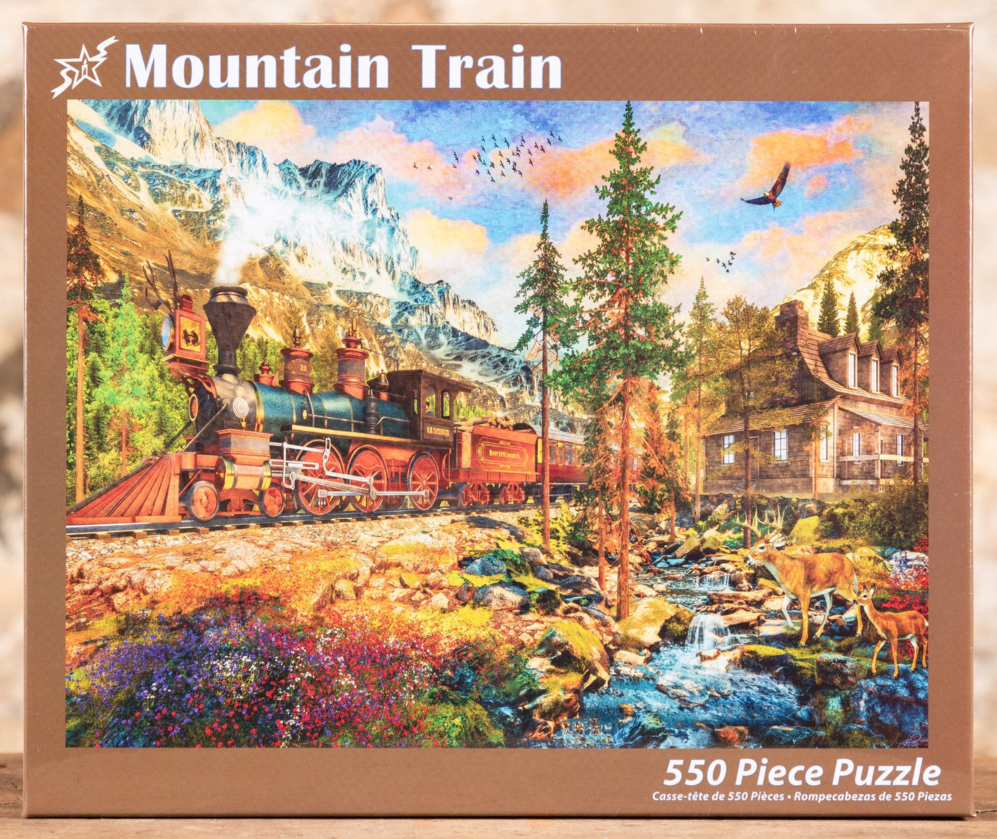  Mountain Train - 550 Piece Puzzle