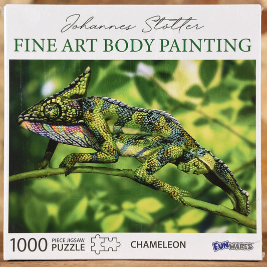  Chameleon - Fine Art Body Painting 1000 Piece Puzzle