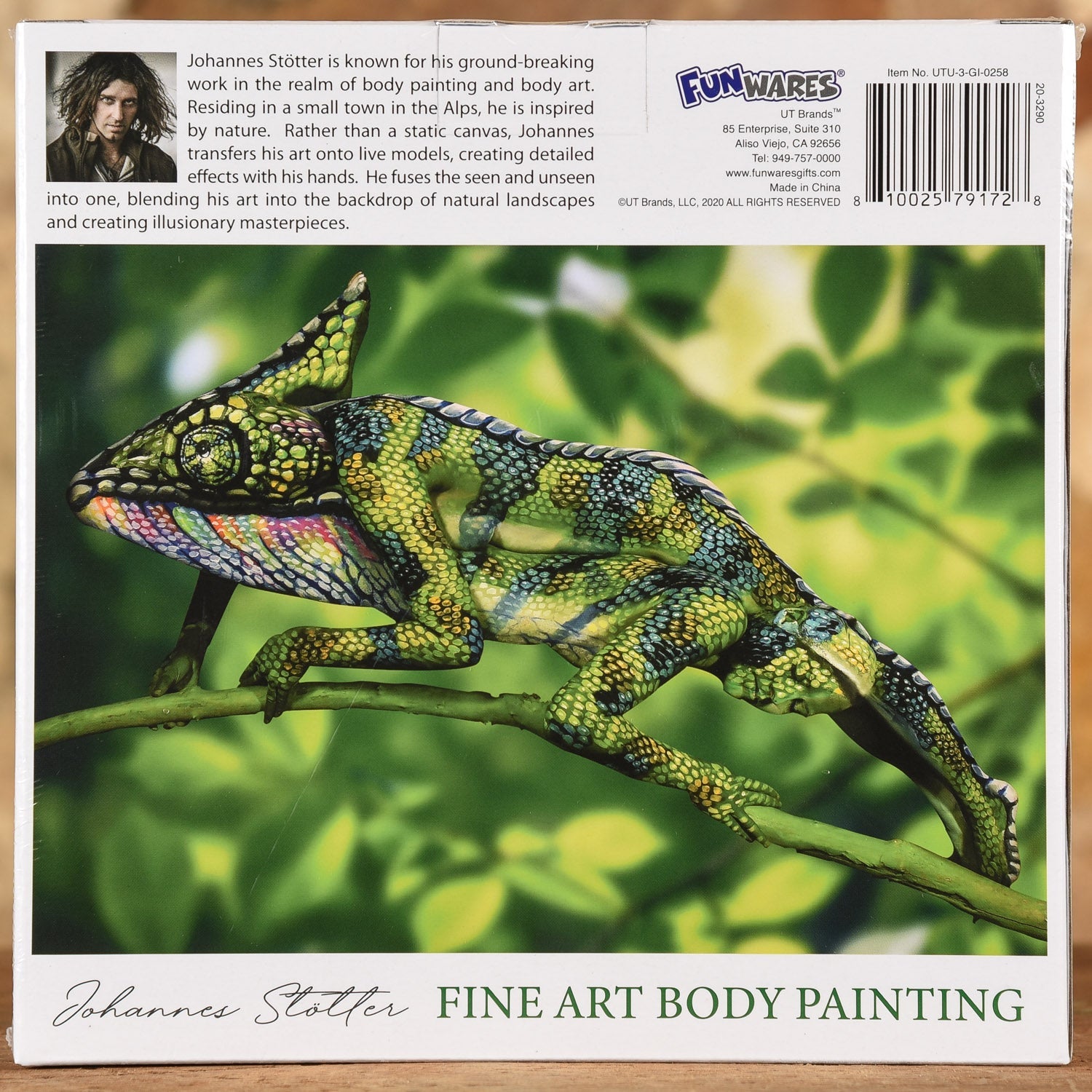  Chameleon - Fine Art Body Painting 1000 Piece Puzzle