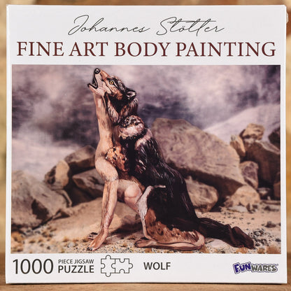  Wolf - Fine Art Body Painting 1000 Piece Puzzle