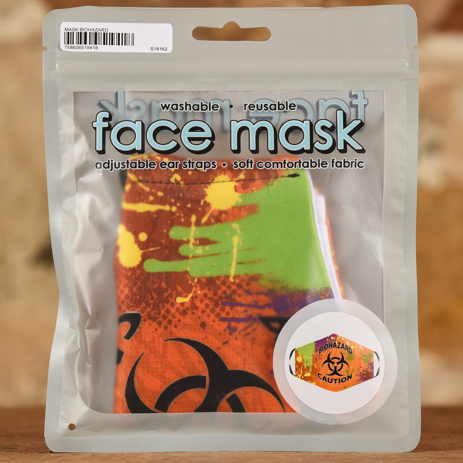  Biohazard Mask- Adult Size