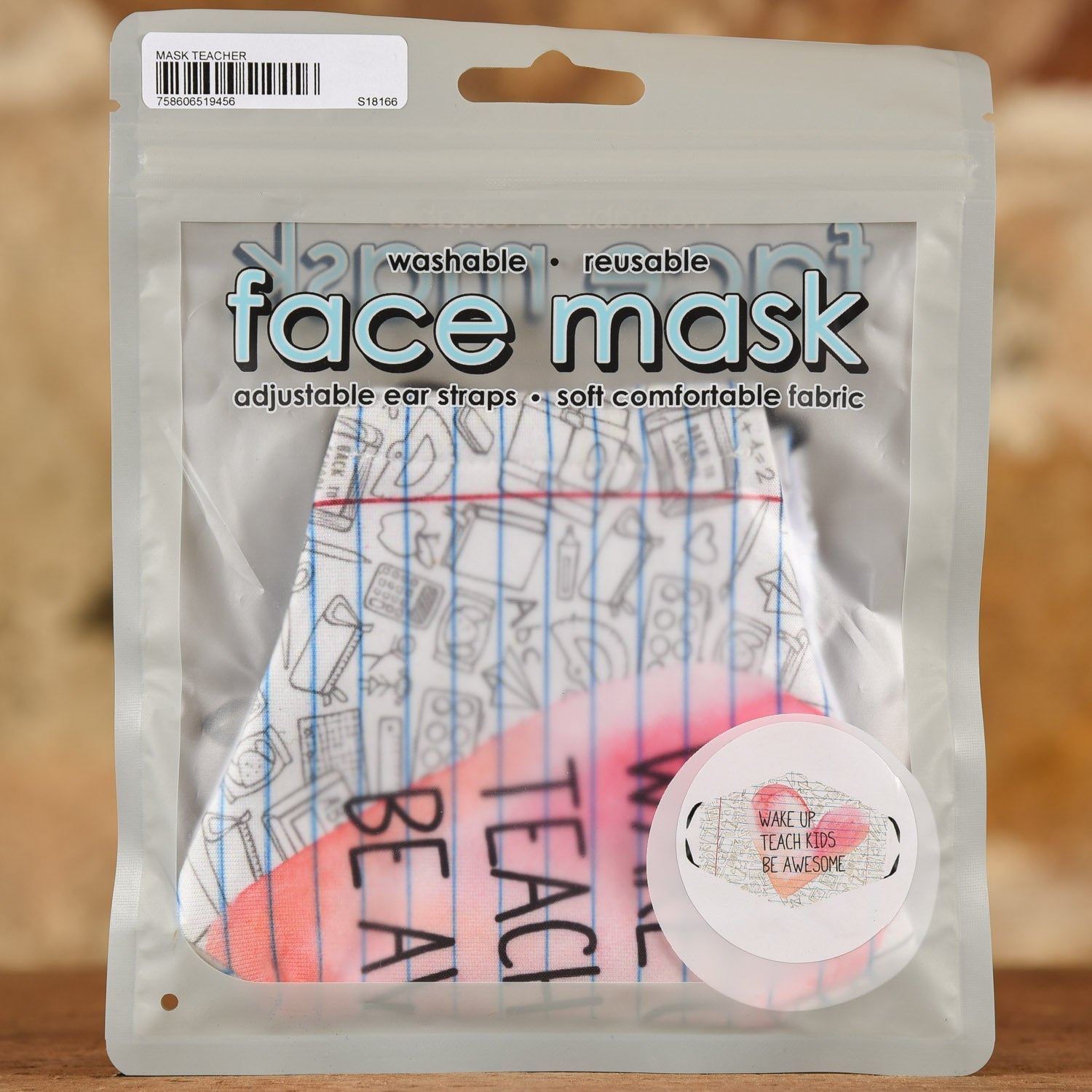  Wake Up Teach Kids Mask- Adult Size
