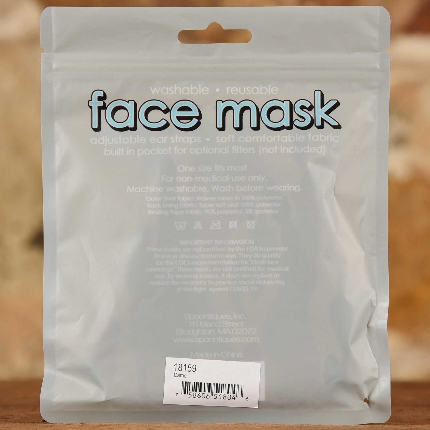  Camo Mask- Adult Size