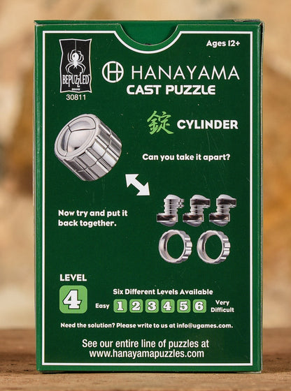  Hanayama Cast Puzzle - Level 4 - Cylinder