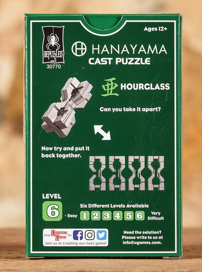  Hanayama Cast Puzzle - Level 6 - Hourglass