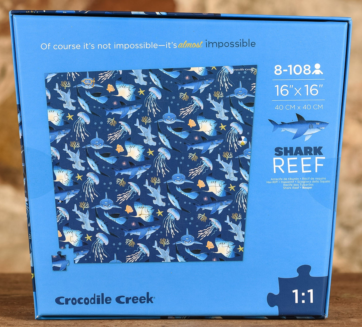  Almost Impossible Puzzle - Shark Reef - 144 Piece Puzzle