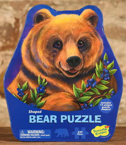  Bear Shape - 257 Piece Puzzle